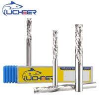 UCHEER 2 ขลุ่ย 3.175 / 4/5/6 / 8mm เครื่องตัดปลายอัดเครื่องมือ cnc สําหรับ MDF Clamp Board งานไม้