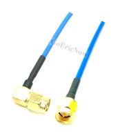 ✴  2 pcs RF Coax Right SMA /Straight SMA Male to SMA Flange/ Straight Female RG405 Jumper Cable Connector (15cm)