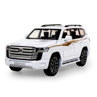 1:32 Scale Toyota Orv Metal Model With Light Sound 70th Anniversary Land Cruiser Lc300 Diecast Car Pull Back Alloy Toys For Gift