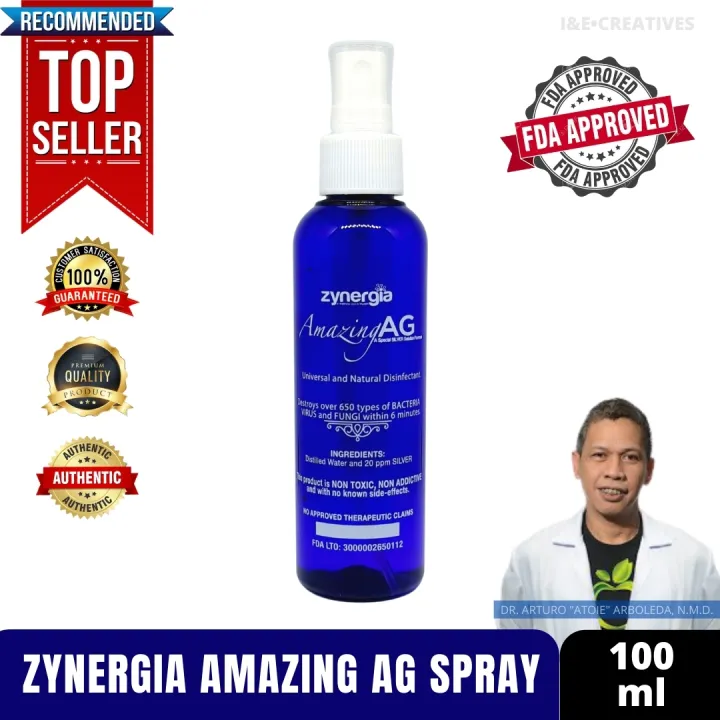 Original ZYNERGIA AMAZING AG THE BEST ANTIBACTERIAL SOLUTION BY DOC