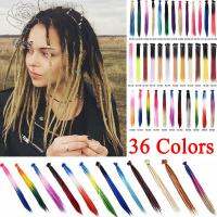 LFOUR 36 สี เดี่ยว ถักเปีย Dreads Faux Locs แฮนด์เมด มายา เป็นธรรมชาติ Ombre เดรดล็อกส์ ผมปลอม โครเชต์เดรดล็อกส์ การต่อผม