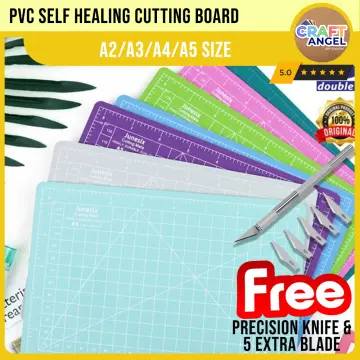Nine Sea A1 A2 A3 A4 Double Printed Green Cutting Mat Paper Cutting Project Work  Pad Board with Scale For Paper Crafts Model