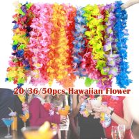 MA1MBB 20/36/50Pcs Hawaiian Party Flower Garlands Color Garland Necklace Tropical Beach Decoration Props