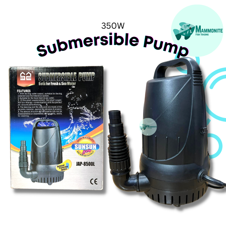 Aquarium Tank Submersible Pump Energy Saving 350W Fresh Sea Water JAP ...