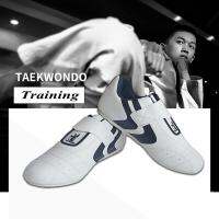 Childrens Adult Taekwondo Taoist Hall Shoes Hook&amp;loop Anti-skid Breathable Indoor Training Sneakers For Beginners