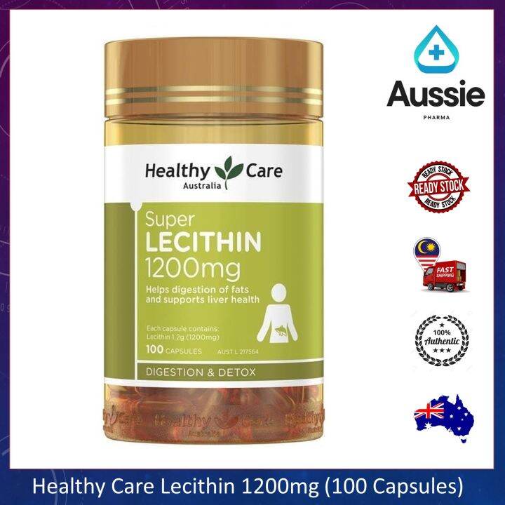 [100 From Australia] HEALTHY CARE Super Lecithin 1200mg (100 Capsules