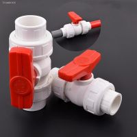 ⊕ 1Pc 20/25/32/40/50mm PVC Pipe Union Ball Valve Garden Irrigation Water Pipe Connector Aquarium Adapter Slip Shut Valve