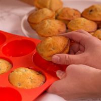 HengSong Kitchen Silicone Muffin Molds Mini Cookies Cupcake Pan Tray Mould Bakeware Sets