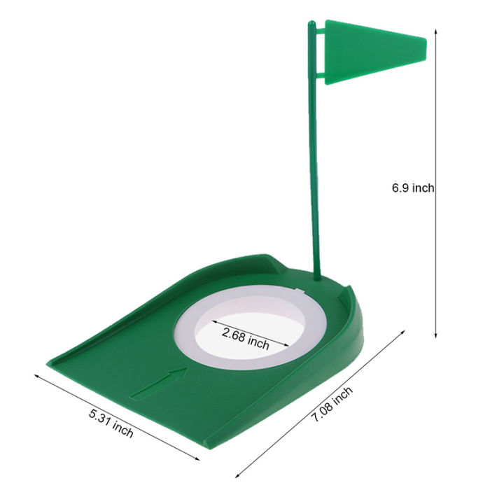 guliang630976-กอล์ฟพัตเตอร์สีเขียวในร่มกอล์ฟวางเทรนเนอร์กับหลุมธงฝึกช่วยเหลือบ้าน