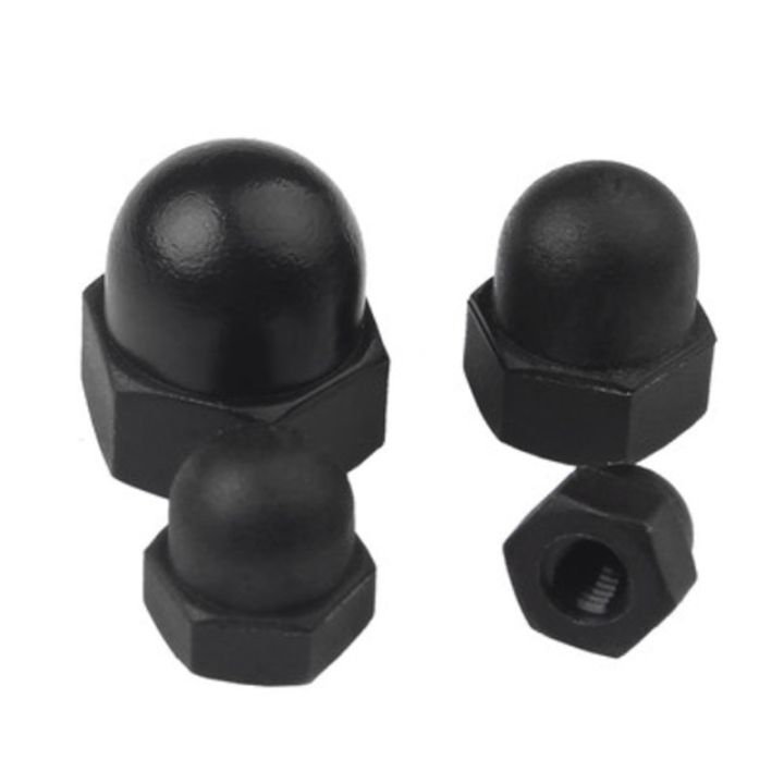 10-50pcs-m3-m4-m5-m6-m8-m10-m12-black-and-white-nylon-nut-plastic-cap-nuts-decorative-acorn-nut-nails-screws-fasteners