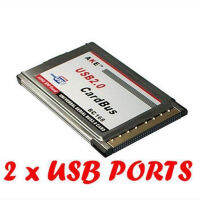 PCMCIA ถึง2พอร์ต USB2.0 CardBus 480Mbps อะแดปเตอร์การ์ดสำหรับแล็ปท็อปพีซีโน๊ตบุ๊ค NEC ชิปเซ็ต NEC720101