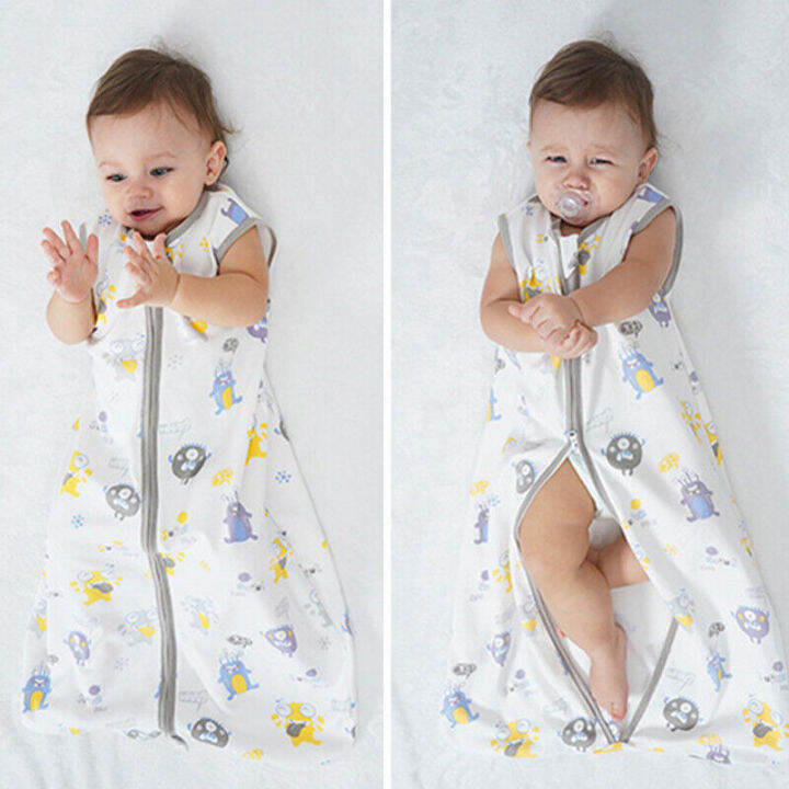 Baby Sleeping Bag Newborn Wearable Blanket Summer Cotton Print Vest
