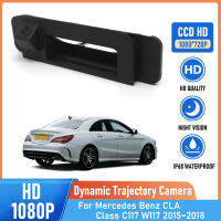 CCD ด้านหลังกล้องสำรองข้อมูลย้อนกลับสำหรับ Benz CLA-Class C117 W117 2015 2016 2017 2018 Trunk Handle กล้องกันน้ำ