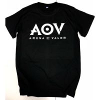 【New】คอลูกเรือเสื้อยืด AOV ROV Cotton100%S-4XL