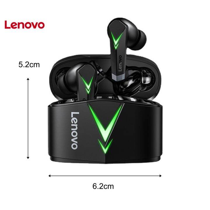 lenovo-หูฟังสเตอริโอไร้สาย-บลูทูธ-5-0-lp6-ความเที่ยงตรงสูง-ชาร์จซ้ําได้-2-ชิ้น