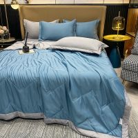 New Bed Quilt Quilt Summer Cool Feeling Ice Silk Summer Quilt Washed Silk Summer Cool Quilt Air Conditioning Quilt Solid Color