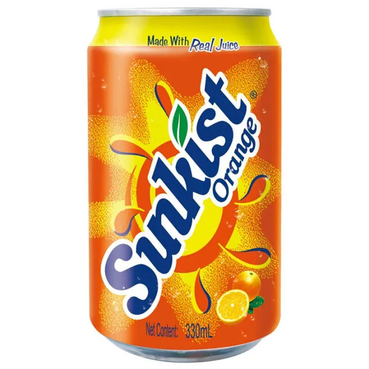 [Hongkong Imported] Sunkist Orange Soda Drink 330ml 新奇士橙汁汽水 | Lazada PH