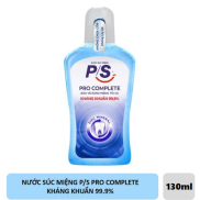 NƯỚC SÚC MIỆNG PS PRO COMPLETE NGỪA SÂU RĂNG VƯỢT TRỘI LOẠI 130ML CHAI