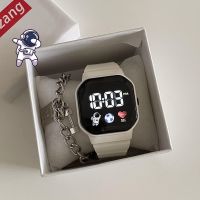 ❀❀ Astronaut football watch womens college style junior high school students girls children square sci-fi waterproof electronic