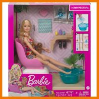 สินค้าขายดี!!! ของเล่น ตุ๊กตา บาร์บี้ สปา Barbie Mani-Pedi Spa Playset, Blonde Barbie Doll ของแท้ ของเล่น โมเดล โมเดลรถ ของเล่น ของขวัญ ของสะสม รถ หุ่นยนต์ ตุ๊กตา โมเดลนักฟุตบอล ฟิกเกอร์ Model