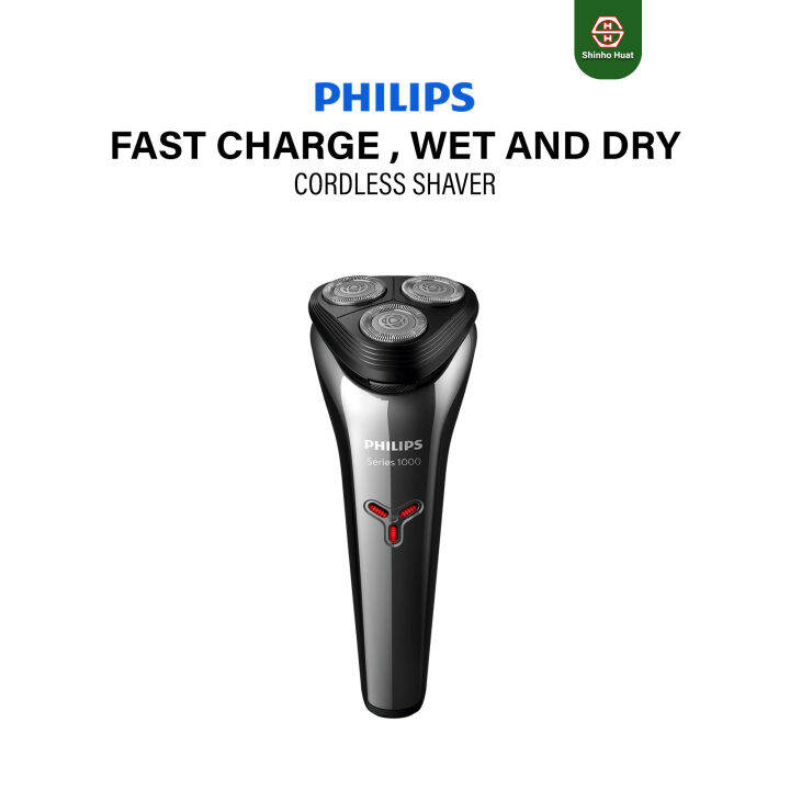 Philips Shaver Wet and Dry Electric Shaver Cordless Shaver Man Fast