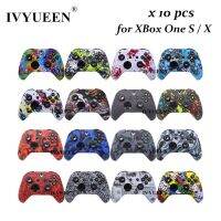 IVYUEEN 10ชิ้นผิวป้องกันซิลิโคนสำหรับ Xbox One XS เคสป้องกันตัวควบคุมแบบบางพร้อมฝาที่แปะหัวแม่มือ