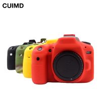 ": 》} กระเป๋ากล้องเคสซิลิโคนนุ่มสำหรับ Canon 5D2 5DII 90D 77D 750D 3000D 4000D M50 6D 2กระเป๋ากล้อง