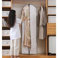 PEVA Wedding Dress Hanging Organizers Reusable Shop Protective Dust Tool Household Down Jacket Cheongsam Long Coat Storage Bag Wardrobe Organisers