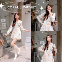 ? CORAL JUMPSUIT ? จั้มสูทแขนยาว สวย เนื้อผ้าเบา