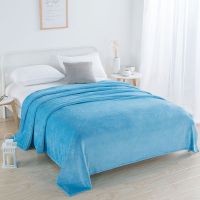 Thickened soft warm coral fleece flannel blanket bed sofa cover bedspread winter plaid blanket