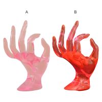 Mannequin OK Hand Finger Jewelry Display Stand Bracelet Holder Transparent Pink Organizer Storage Watch Holders