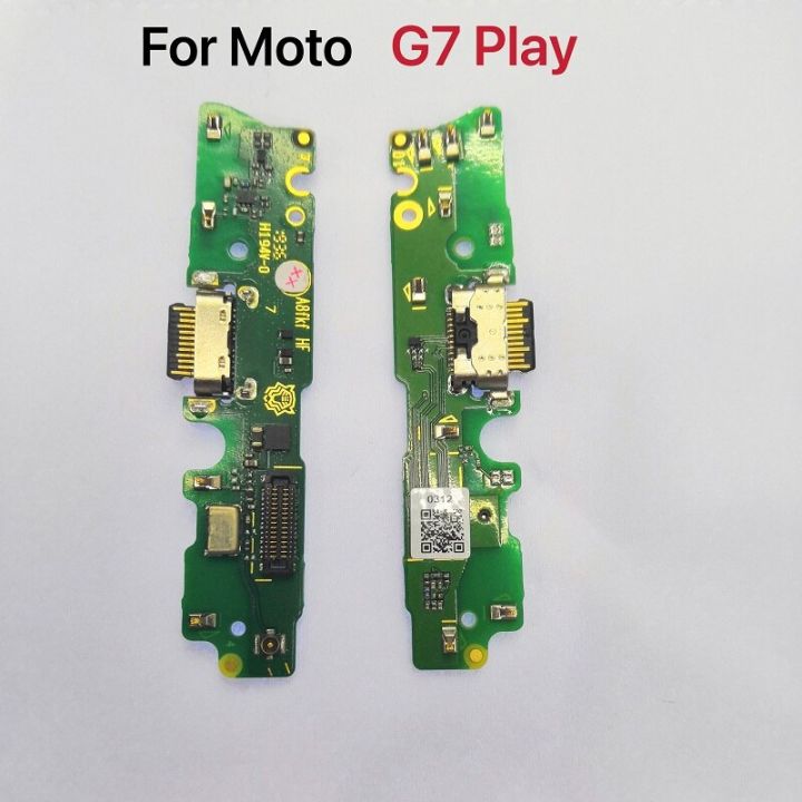 ต้นฉบับใหม่สำหรับ Motorola Moto G7 USB เล่น G7ชาร์จพอร์ตไมโครโฟนแท่นวางบอร์ดเชื่อมต่อ Flex