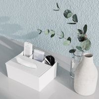 Tissue Box Paper Extraction Box Household Living Room Coffee Table Desktop Remote Grid Storage Box Tissue Box