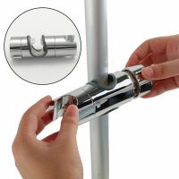 Shower Bracket Shower Rail Holder Adjustable 18~25mm ABS Chrome Shower Head Holder Bathroom Accessories Universal Showerheads