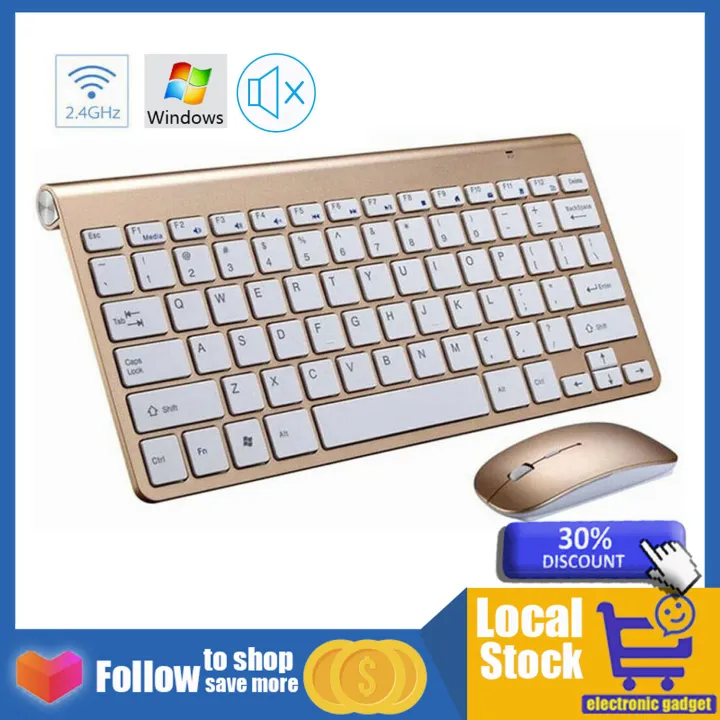 【Manila Spot】908W 2.4G Wireless Keyboard and Mouse Mini Multimedia