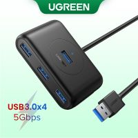 UGREEN ฮับ USB 3.0 แบบพกพา ความเร็วสูง สำหรับ compatible compatible for Macbook - 4 พอร์ต