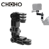 สำหรับ Gopro อุปกรณ์เสริมแขนอลูมิเนียมยาว &amp; สั้นปรับ CNC ข้อต่อตรง3ทางสำหรับ Go Pro ฮีโร่11 9 SJCAM เหมาะสำหรับ Xiaomi Yi 4K