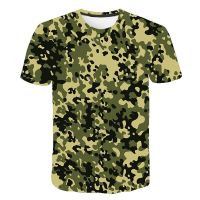 2023 In stock ❈♦Military Camouflage 3D Print T-Shirts Army Men Women  Oversized Streetwear O-Neck T Shirt S，Contact the seller to personalize the name and logo