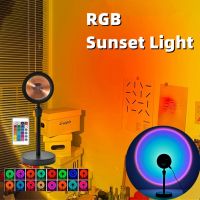 【 YUYANG Lighting 】 USB Sunset Lamp Projector Night Light Sun LED Desk Rainbow Birthday Party Bedroom Living Room Cafe Decoration