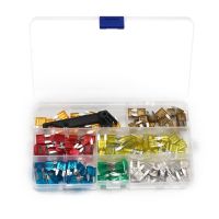 7Sizes Auto Fuse Blade 5-30AMP Motorcycle Car Blade Fuse With Clip Auto Standard Mini Fuse SUV Fuse Box 121PCS Kit Assortment Fuses  Accessories