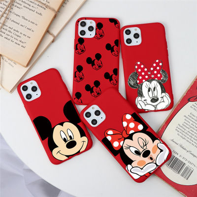 เคสซิลิโคนนิ่มสีแดงสำหรับiPhone,เคสลายการ์ตูนสัตว์สำหรับ11 Pro Max XS Max XR XS 11 11 ProเคสสำหรับiPhone 7 Plus 5 5S SE 6 6S 7 8 6 Plus 6S Plus 8เคสโทรศัพท์คู่Plus X