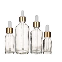 【YF】✟  Cap Refillable Dropper Bottle Frosted essential oil Glass Aromatherapy 5-100ml Drop for massage Pipette Bottles