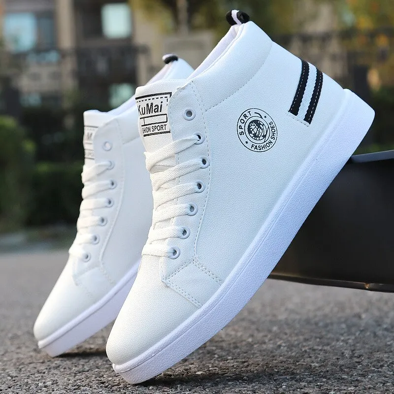 white ankle shoes for men