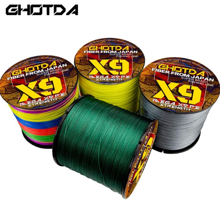 ghotda-x9-japan-toughness-and-durable-fiber-fishing-line-100m-0-14mm-0-55mm-pe-braided-super-strong-fishing-line-9-45-4kg