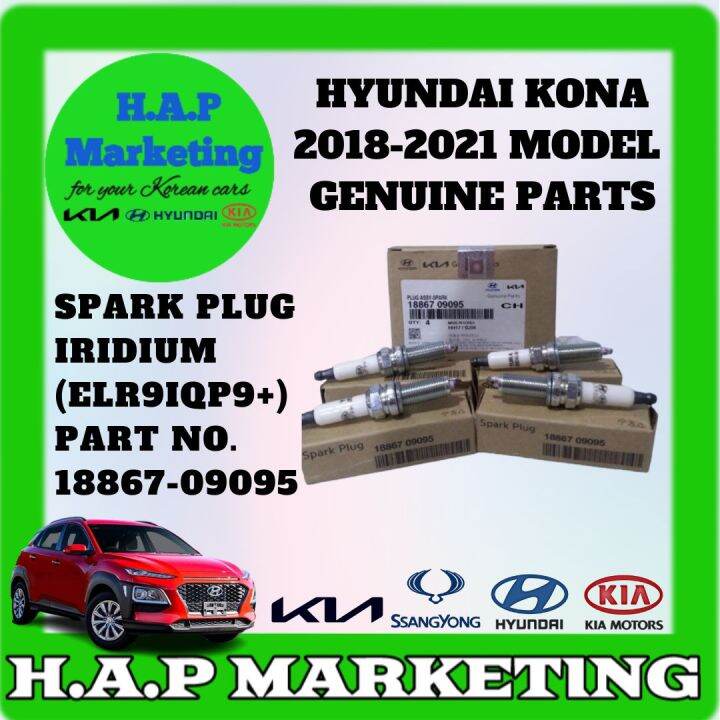 SPARK PLUG IRIDIUM FOR HYUNDAI KONA (ORIGINAL) MODEL 2018 UP TO 2021