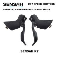 SENSAH 2X7 Road Bike Shifters R7 2x7Speed Lever Brake 2x7 speed Road Bicycle Derailleur Compatible R6800 Claris Sora st-a070 STI