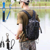 Pro กระเป๋าเป้สะพายหลังตกปลา Multifunctional Fishing Bait Bag กระเป๋าความจุขนาดใหญ่กระเป๋าสะพายสะท้อนแสง, คีมตกปลา, คลิปเหยื่อตกปลา, เหยื่อตกปลา