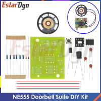 NE555ออดชุดการผลิตอิเล็กทรอนิกส์ออดชุด DIY ชุด Ding Dong ออด PCB เชื่อมห้องปฏิบัติการ