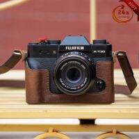 Shelv กระเป๋ากล้องวิดีโอครึ่งล่างสำหรับ Fujifilm X-T30อุปกรณ์เสริมฐานปกหนังเคสมีที่เปิดแบตเตอรี