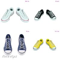 COD DSFGREYTRUYTU 【Finevips】1 Pair 12inch 1/6 Mans Dolls Lace Up Shoes Canvas Shoes Casual Sneakers